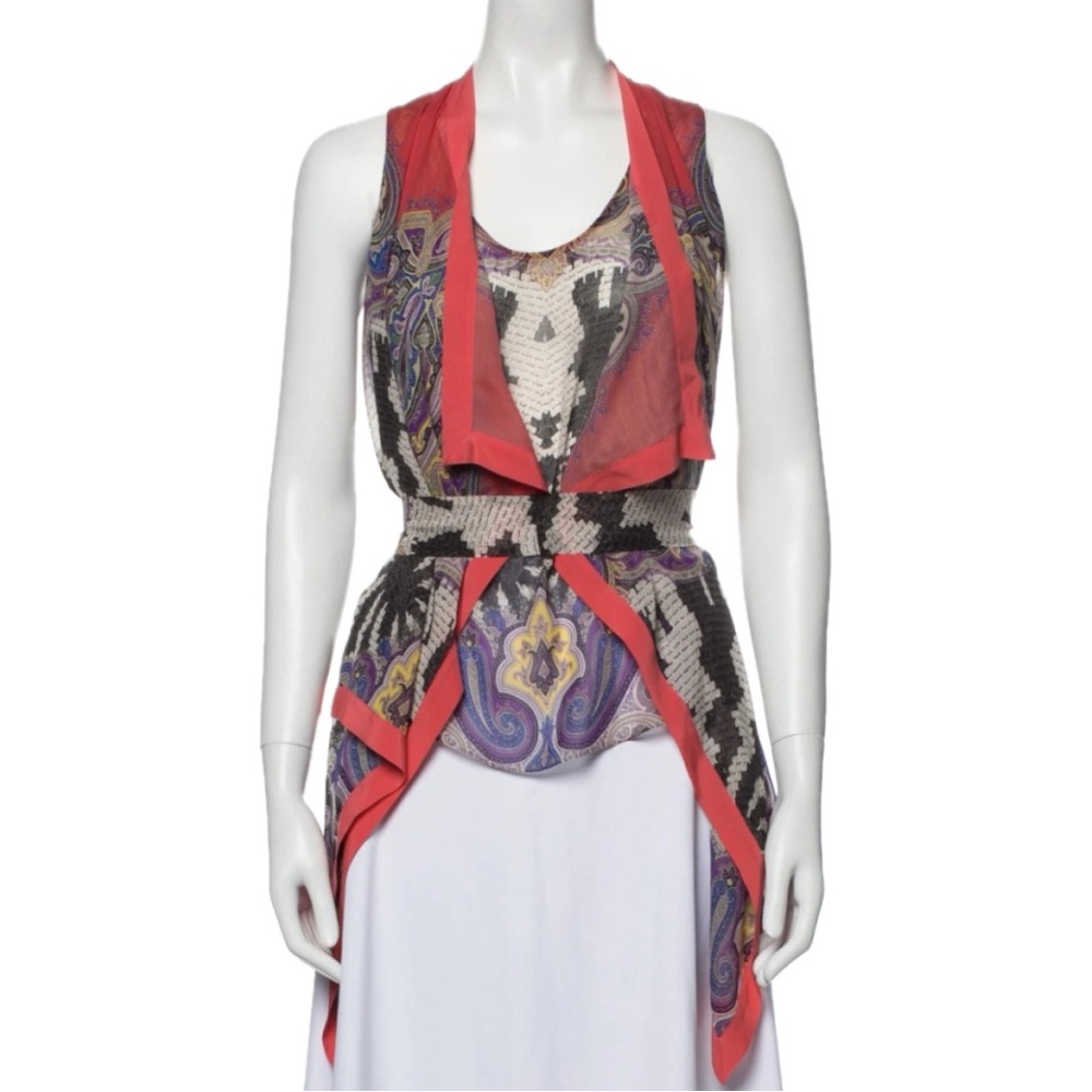 Etro Paisley Sleeveless Top - Picture 2 of 6